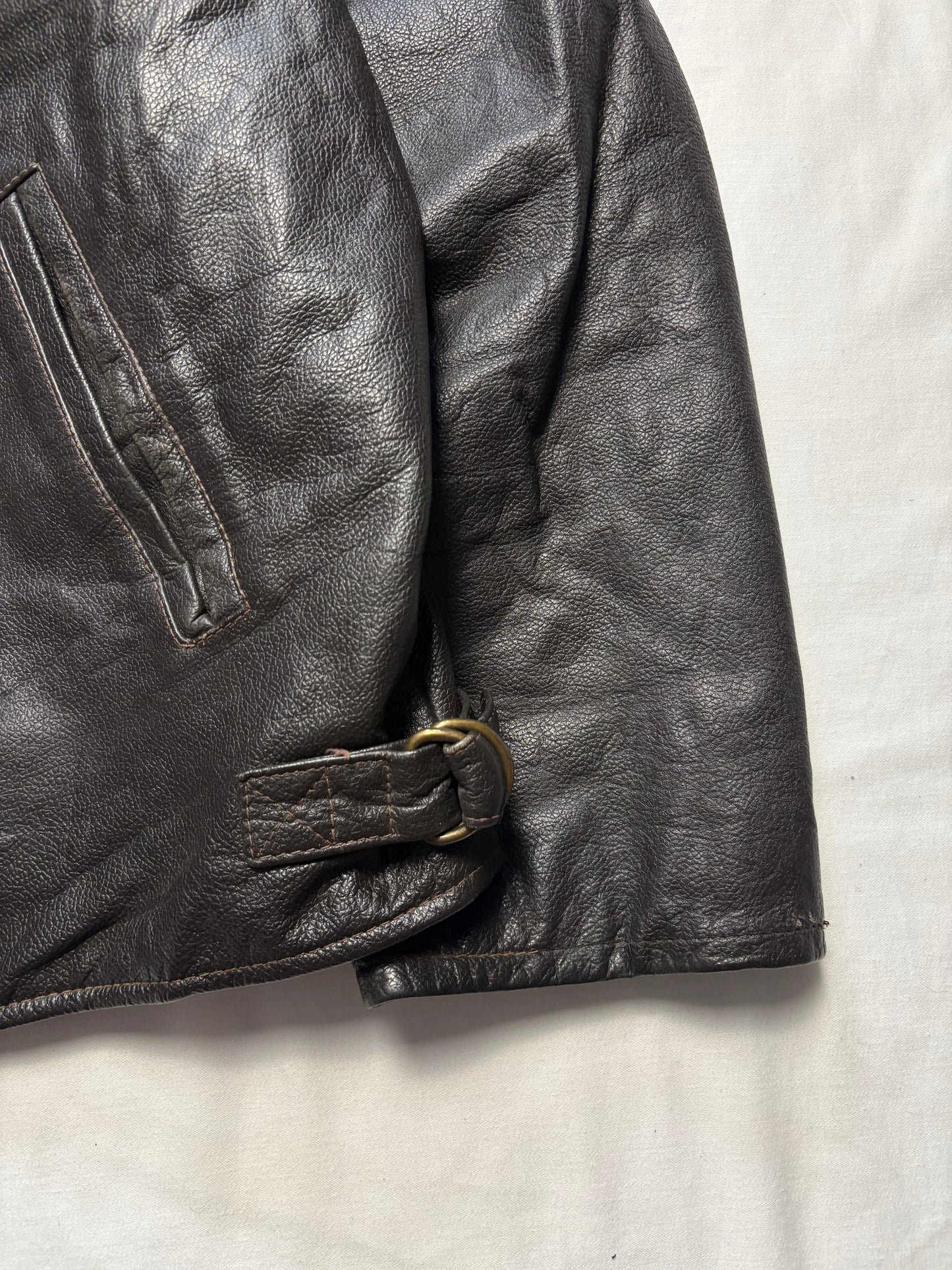 Vintage 90s Genuine Leather Jacket (L)