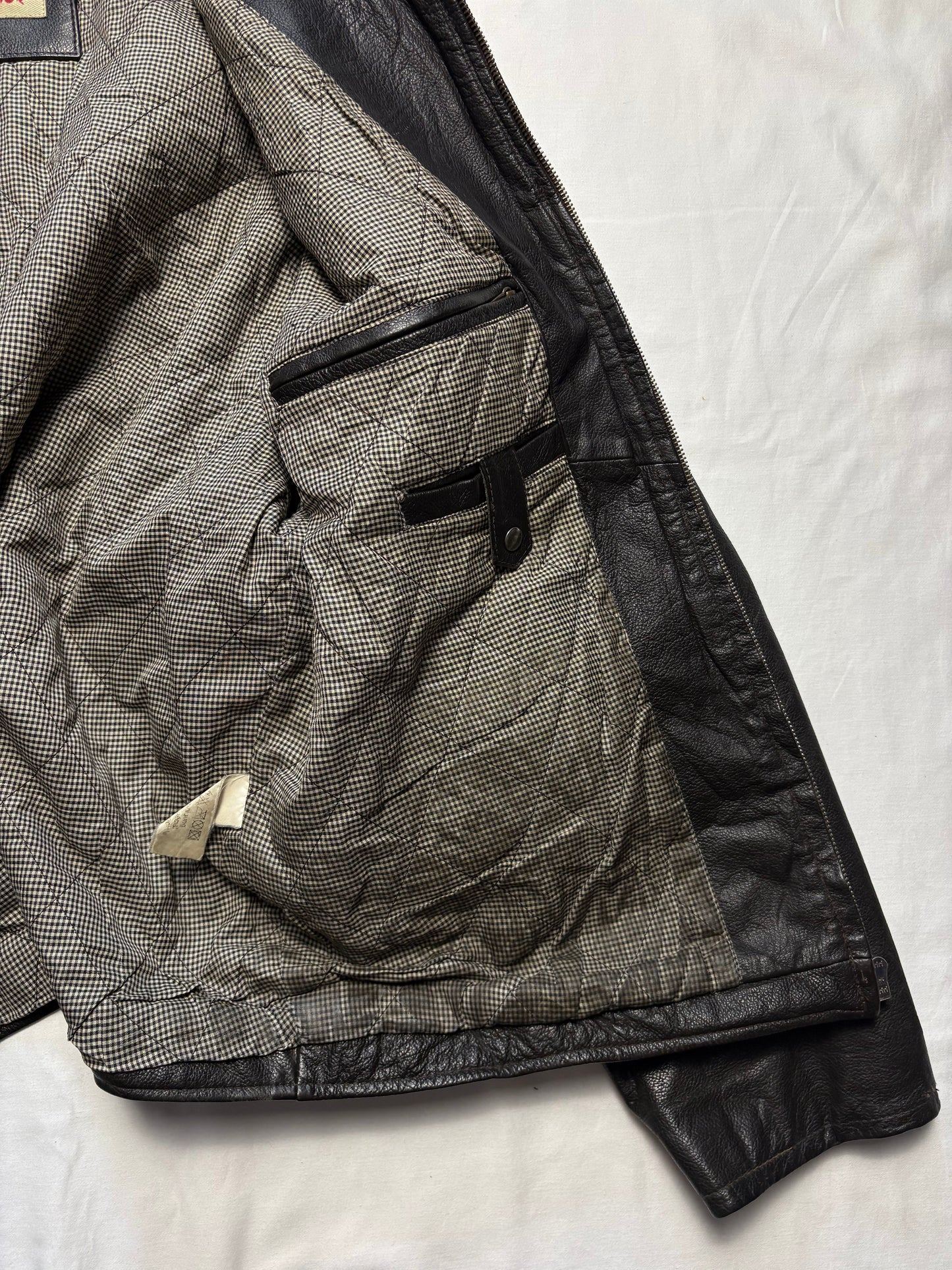 Vintage 90s Genuine Leather Jacket (L)