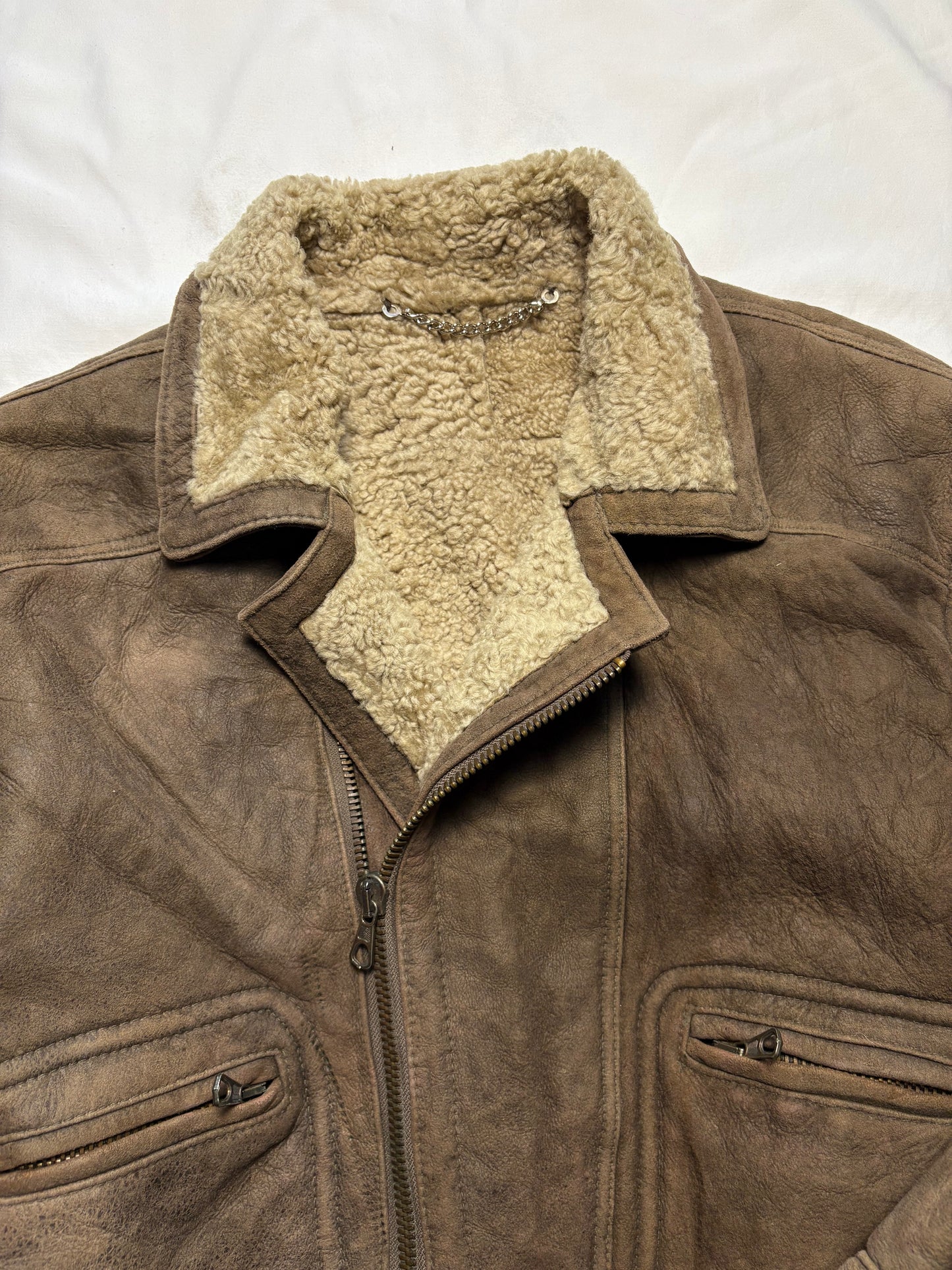 True Vintage 80s Brown Sherling Jacket (M)