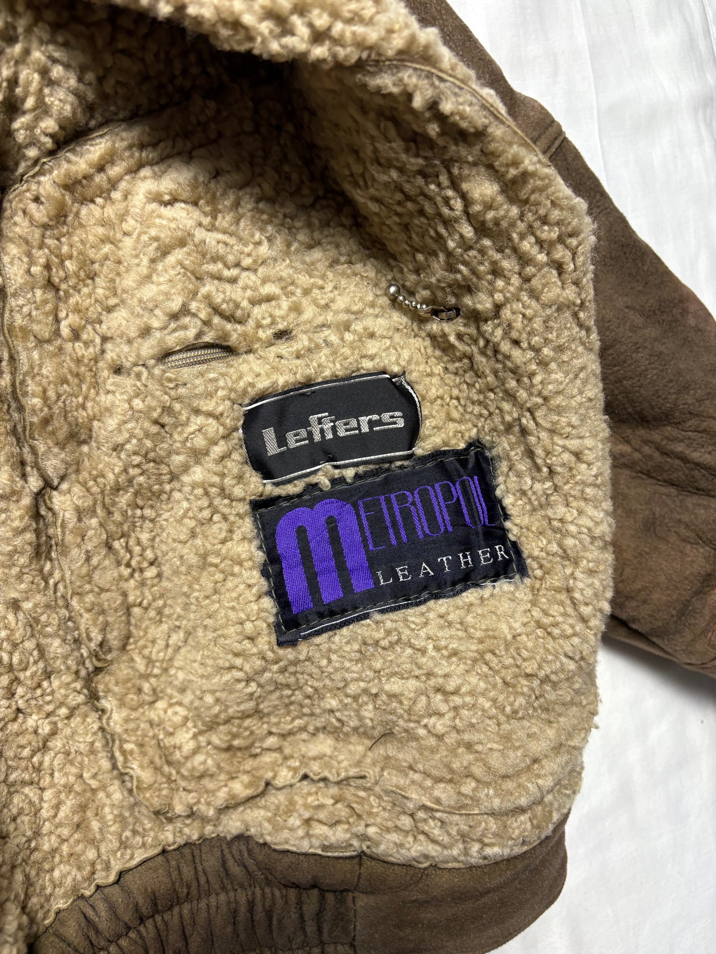 True Vintage 80s Brown Sherling Jacket (M)