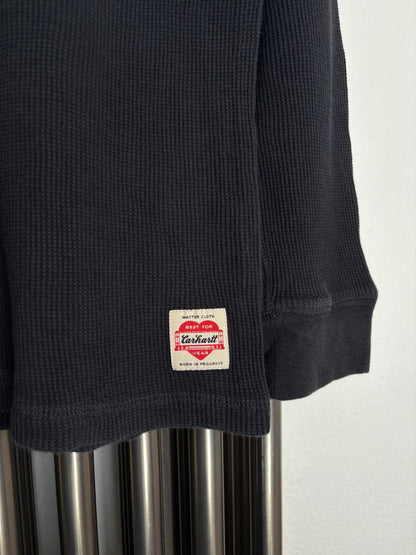 Carhartt WIP 90s Black Longsleeve Waffle Top (S)