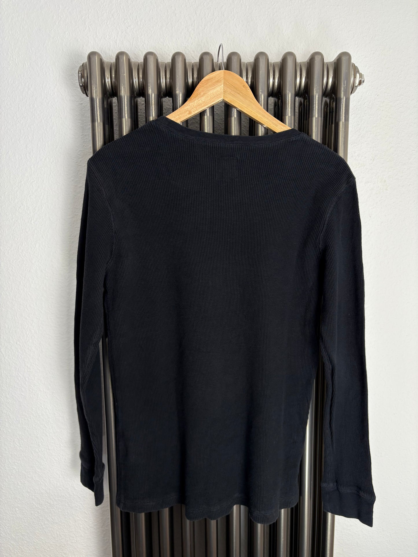 Carhartt WIP 90s Black Longsleeve Waffle Top (S)