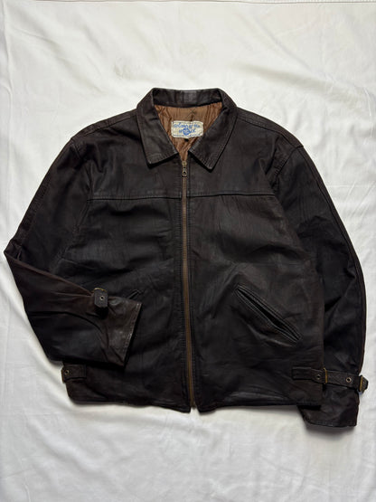True Vintage 80s Colours of the World Leather Jacket (M)