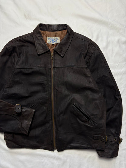 True Vintage 80s Colours of the World Leather Jacket (M)