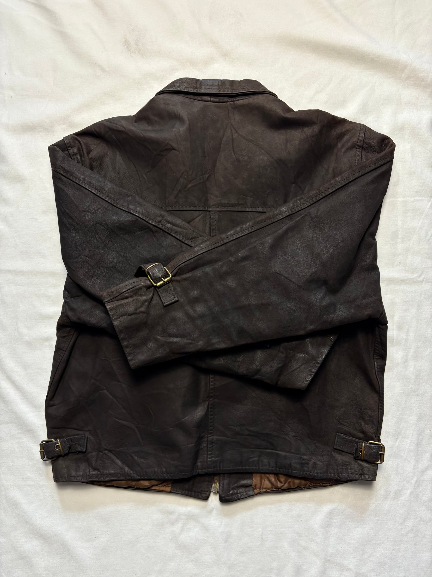 True Vintage 80s Colours of the World Leather Jacket (M)