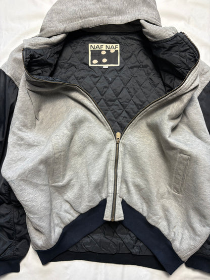 Naf Naf 90s Cotton + Nylon Zip Up Jacket (XXL)