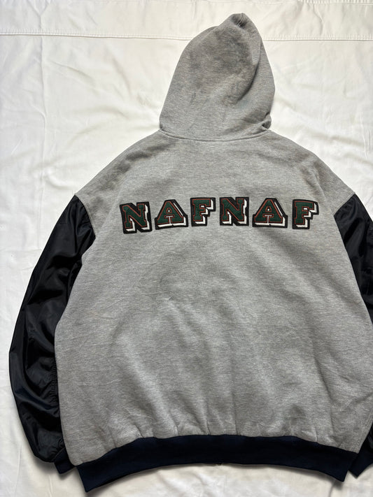 Naf Naf 90s Cotton + Nylon Zip Up Jacket (XXL)