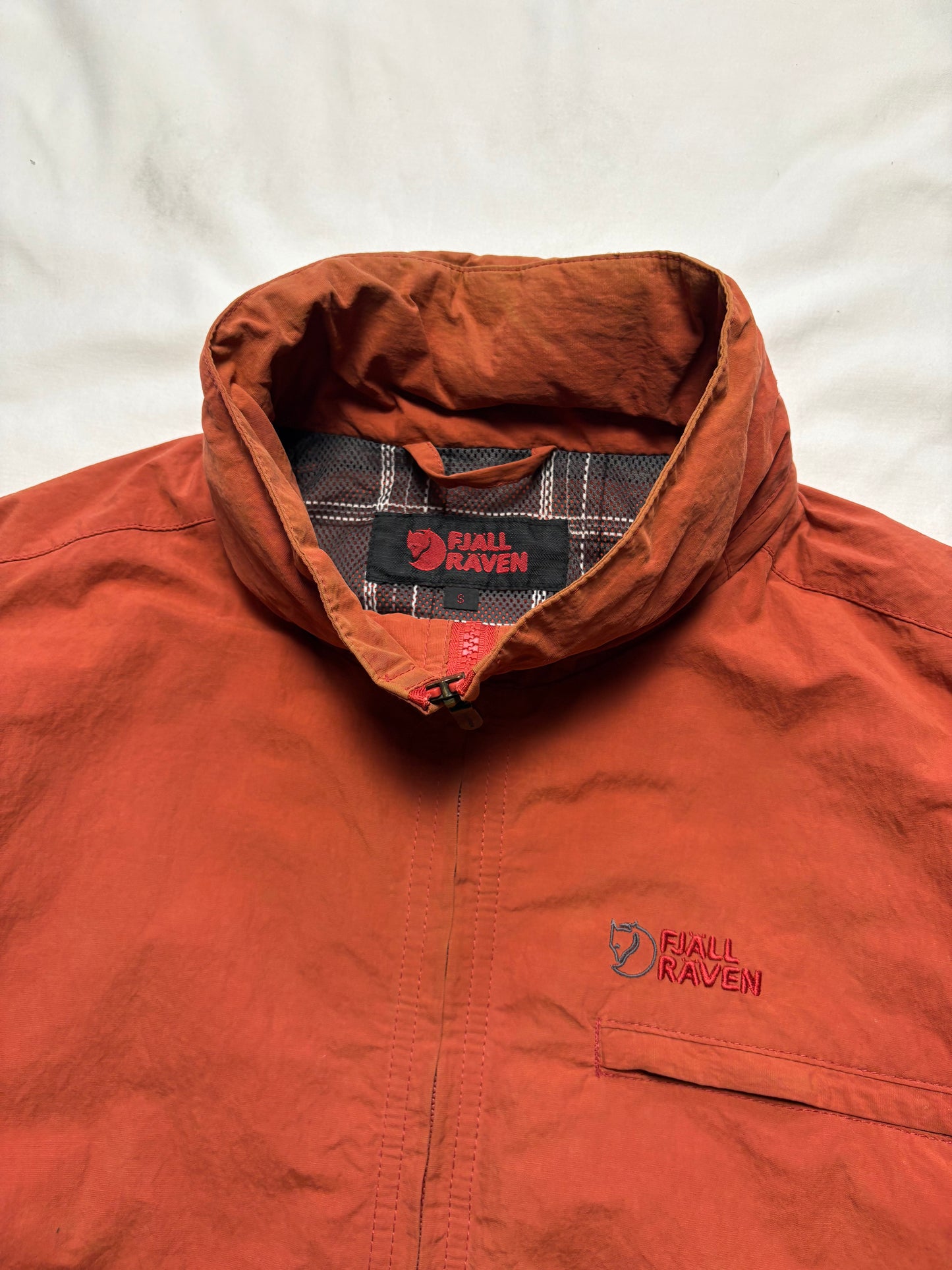 Fjall Raven 00s Orange Outdoors Zip Up Jacket (S)