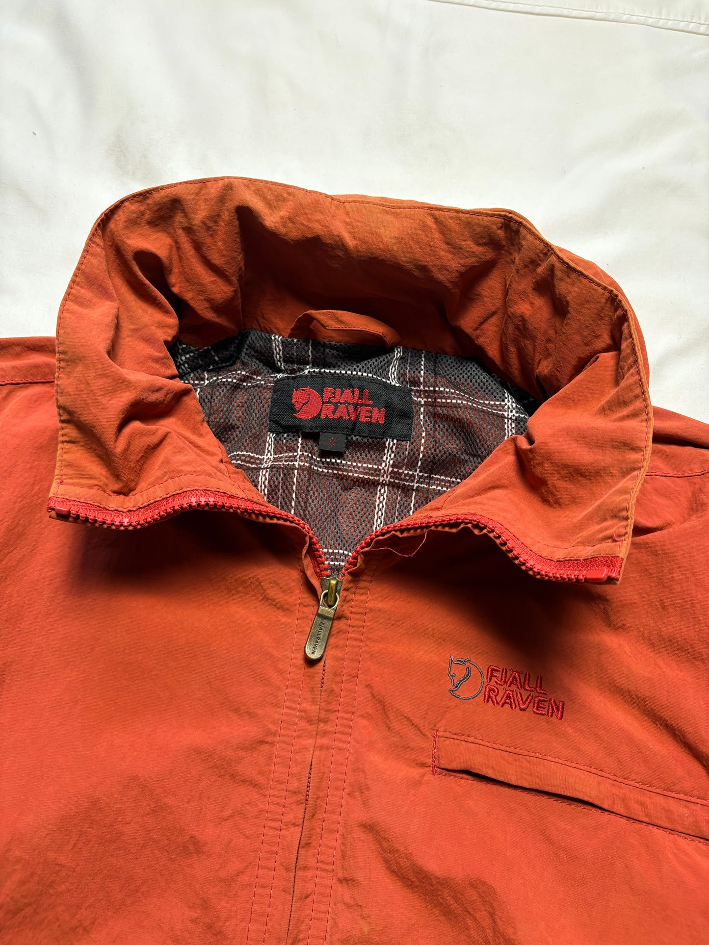 Fjall Raven 00s Orange Outdoors Zip Up Jacket (S)