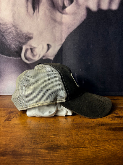 Vintage Ford 90s Leather Brown + White Trucker Hat
