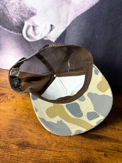 Vintage Duck Camo 90s Embroidered Trucker Hat
