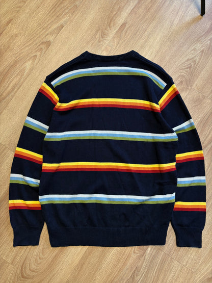 Dickies Workwear Navy Striped Knit Jumper (XL)