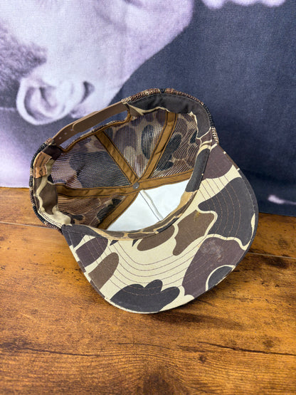 Vintage Duck Camo 90s Embroidered Trucker Hat