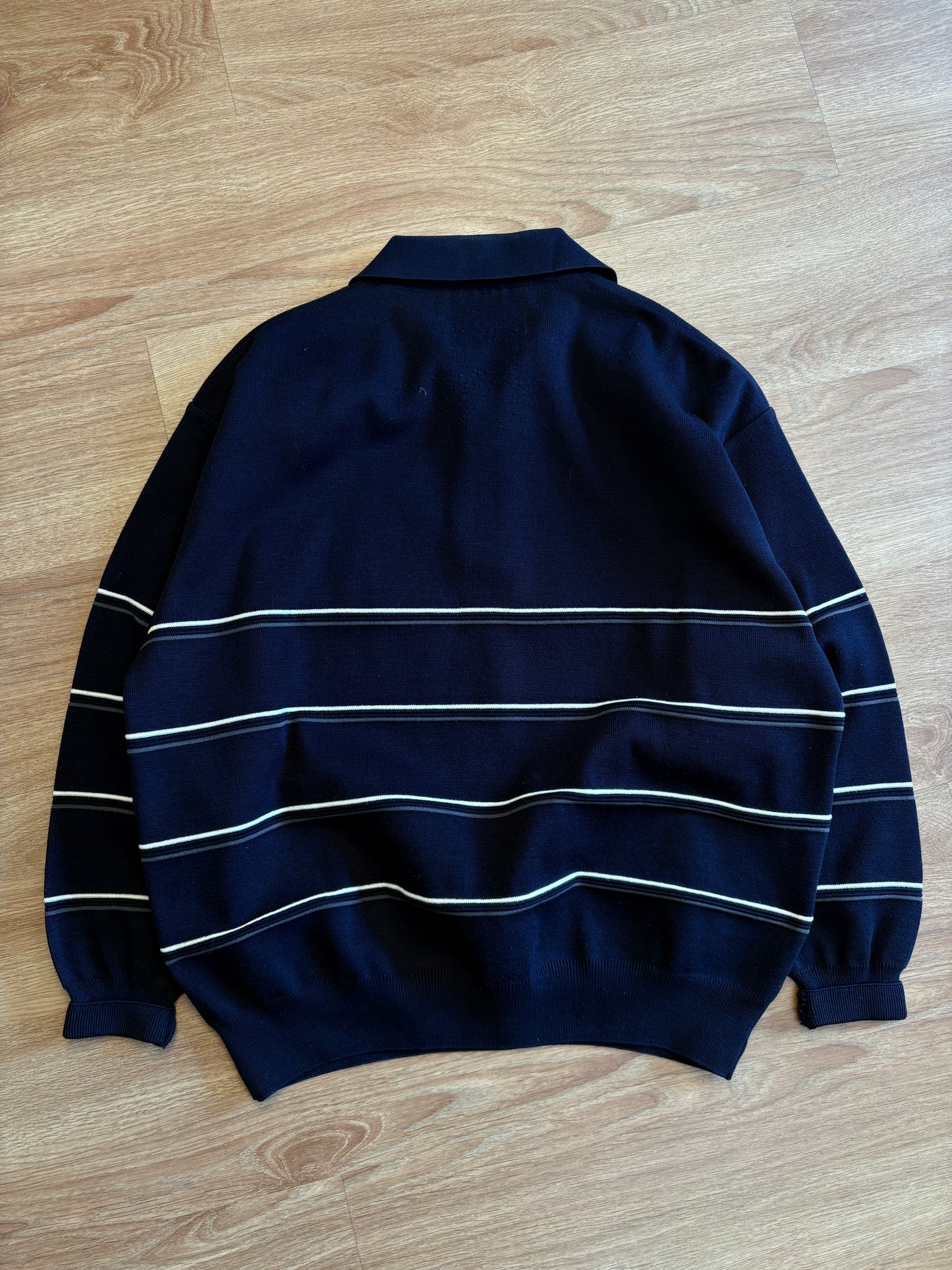 Paul & Shark 90s Navy Italian Quarter Zip Jumper (XXL)