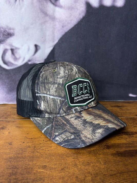 Vintage RealTree Camo + Black Trucker Hat
