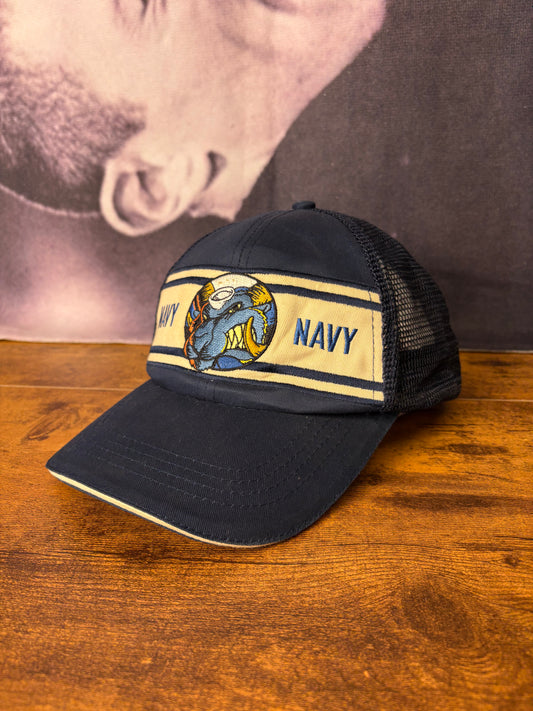 Vintage USA Navy Blue Trucker Hat