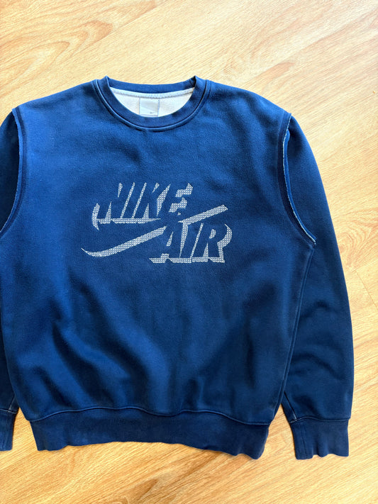 Nike Air 2000s Contrast Stitch Navy Sweatshirt (S)