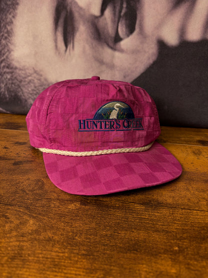 Vintage Hunting Pink Checkered Trucker Hat