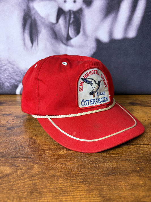 Vintage Duck Hunting Red Cord Trucker Hat