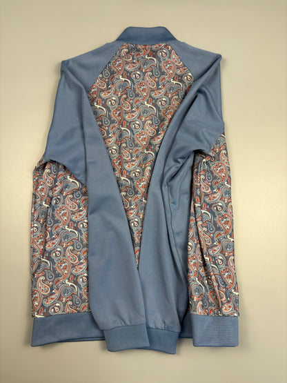 Pretty Green Baby Blue + Paisley Track Top (L)