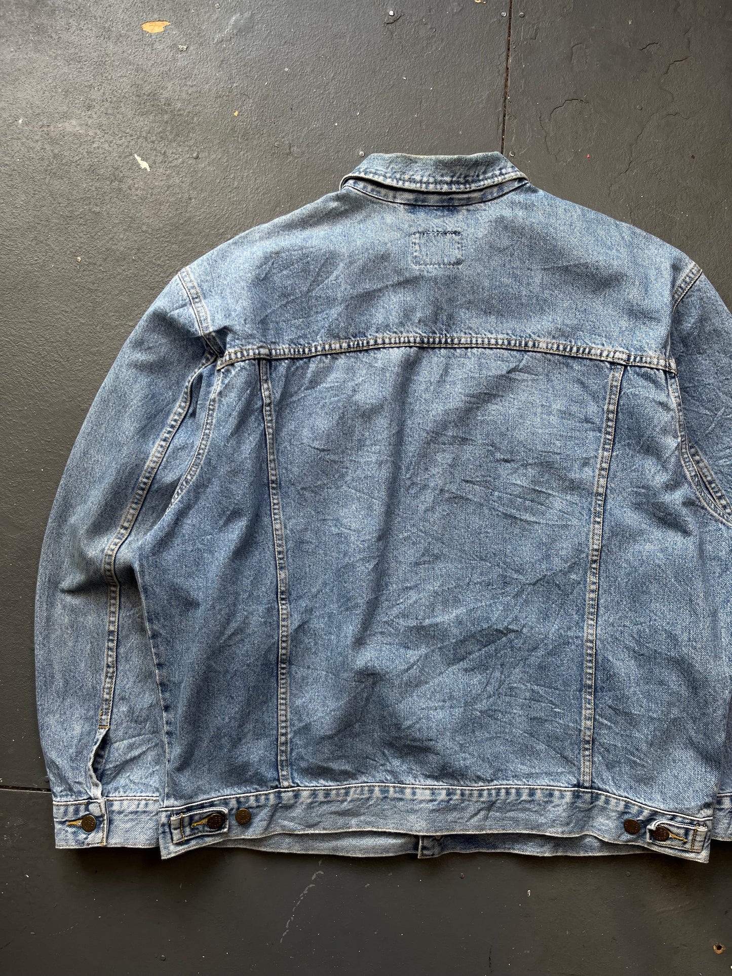 Vintage LEE Light Wash Blue Denim Jacket  [XXL]