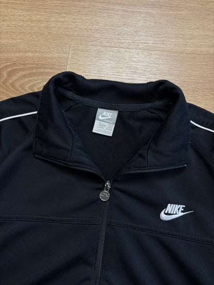 Nike Club 2000s Black Zip-up Track Jacket (M)