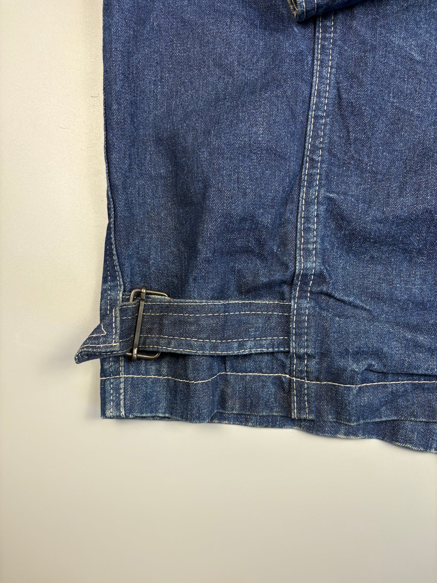 1980s European Corduroy Collar Denim Chore Jacket (M)