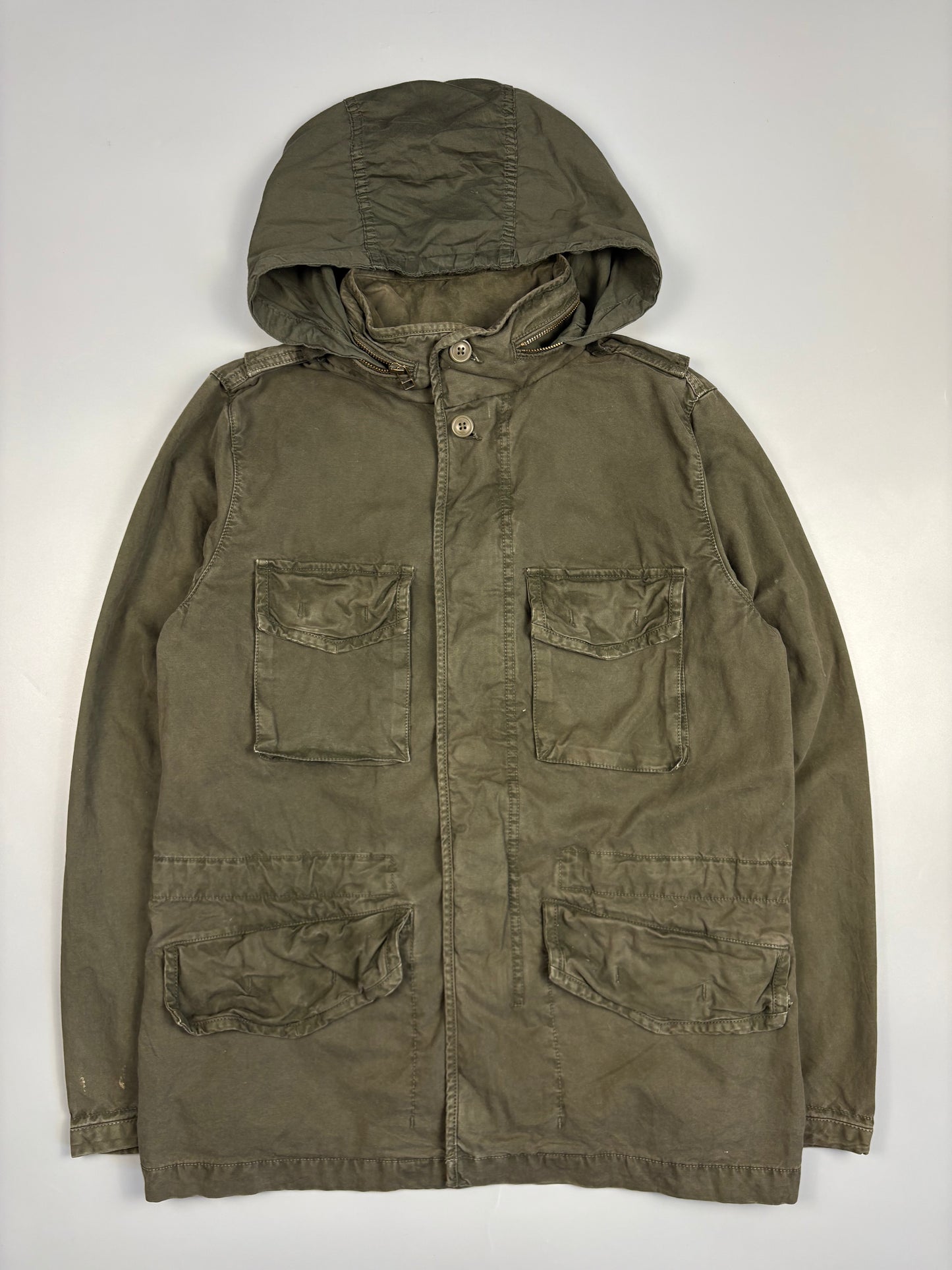 2000s GAP Military Green Canvas Work Jacket (S)