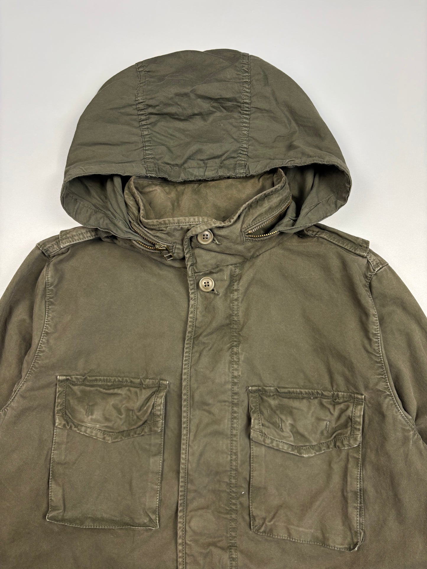 2000s GAP Military Green Canvas Work Jacket (S)