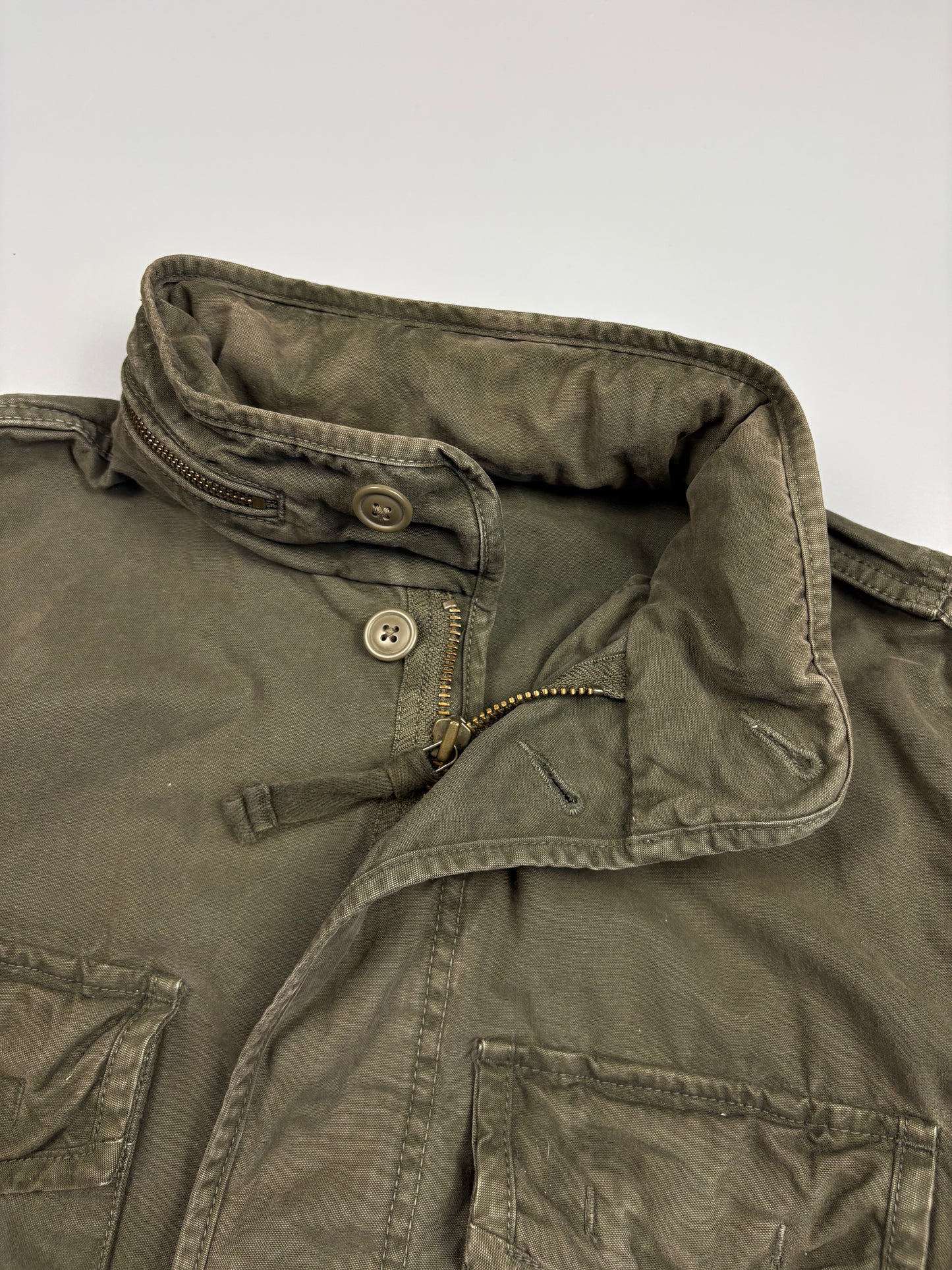 2000s GAP Military Green Canvas Work Jacket (S)