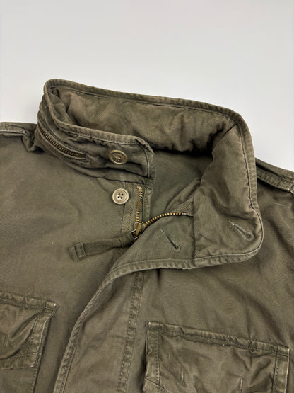 2000s GAP Military Green Canvas Work Jacket (S)