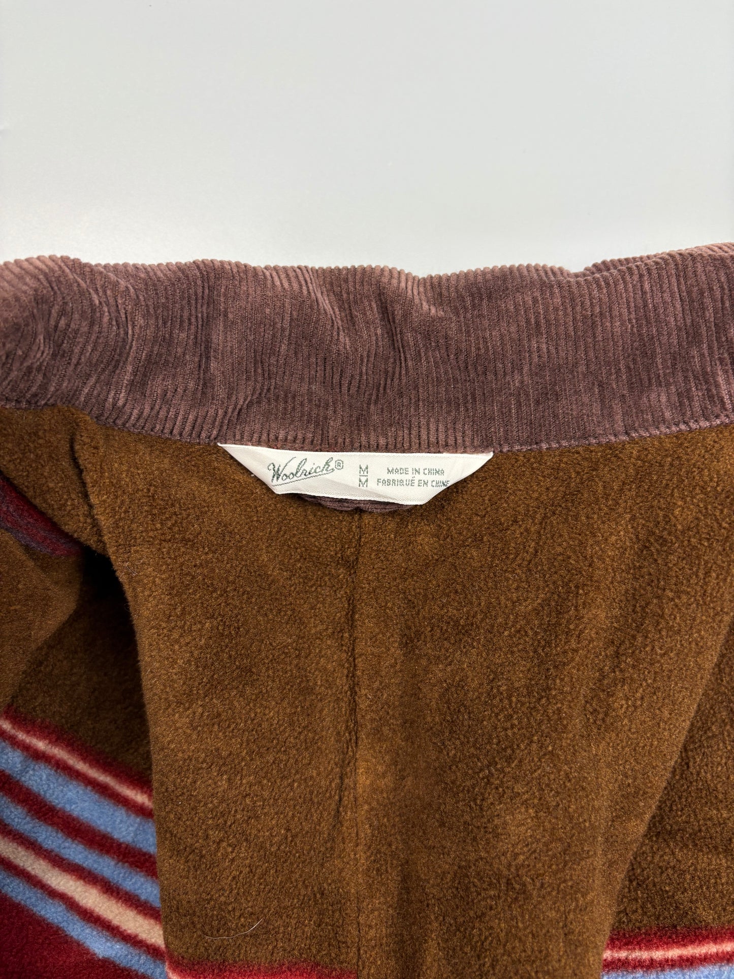 1990s Woolrich Corduroy Collar Beige Field Jacket (M)