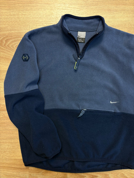 Nike Premier 2000s Two Tone Quarter Zip Fleece (women's L)