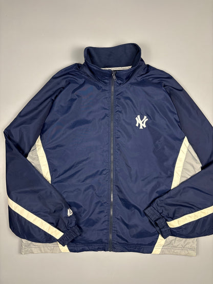2000s New York Yankees Navy Blue Track Jacket (XL)