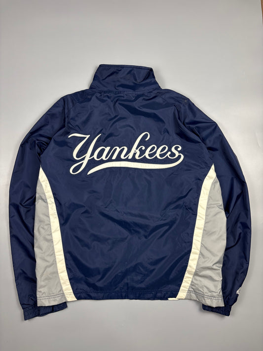 2000s New York Yankees Navy Blue Track Jacket (XL)