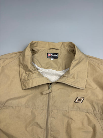 1990s Lotto Italia Cream / Beige Track Jacket (L)