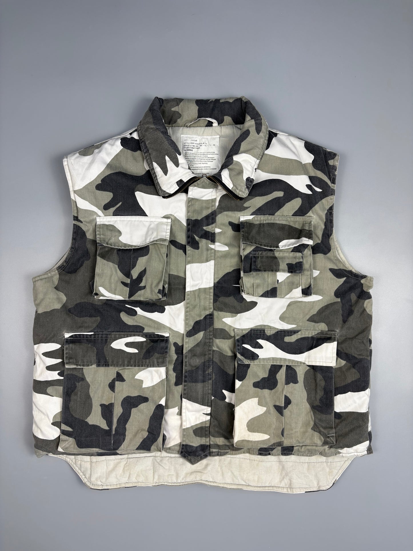 1990s US Army Snow Camo Survival Technical Vest (M)
