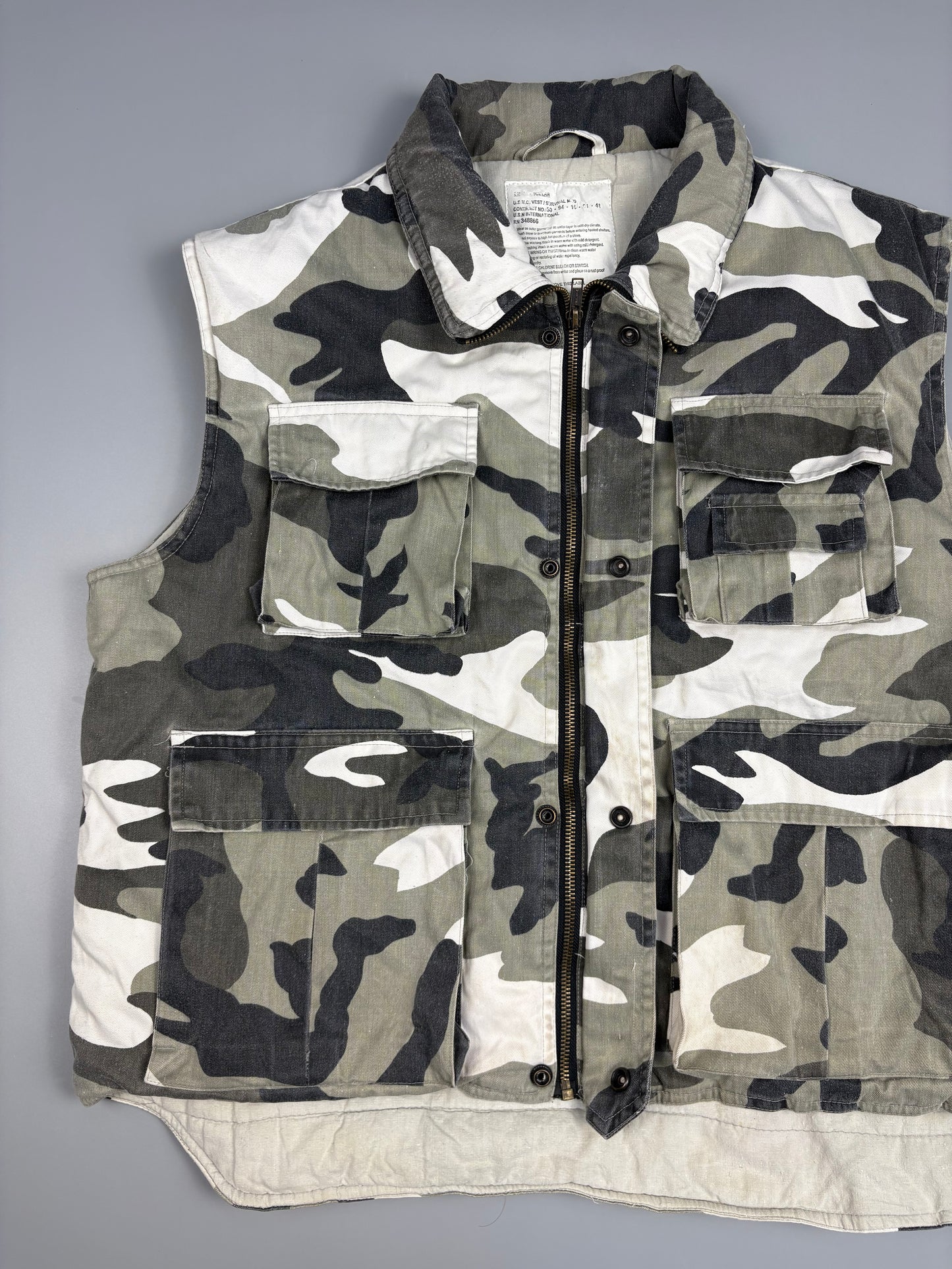 1990s US Army Snow Camo Survival Technical Vest (M)