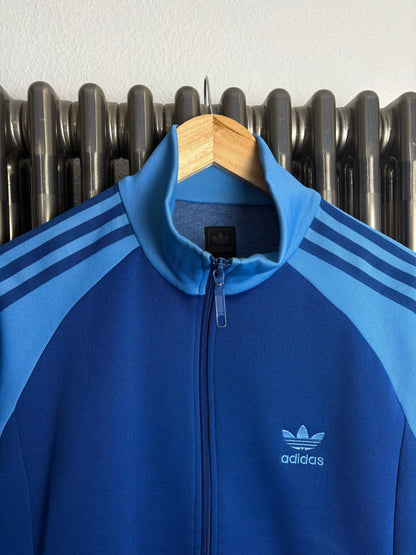 Adidas Trefoil 2000s Blue Track Jacket (S)
