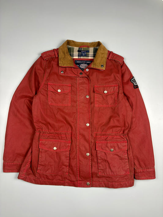 2000s Gant Wax Cotton Burgundy Field Jacket (L)