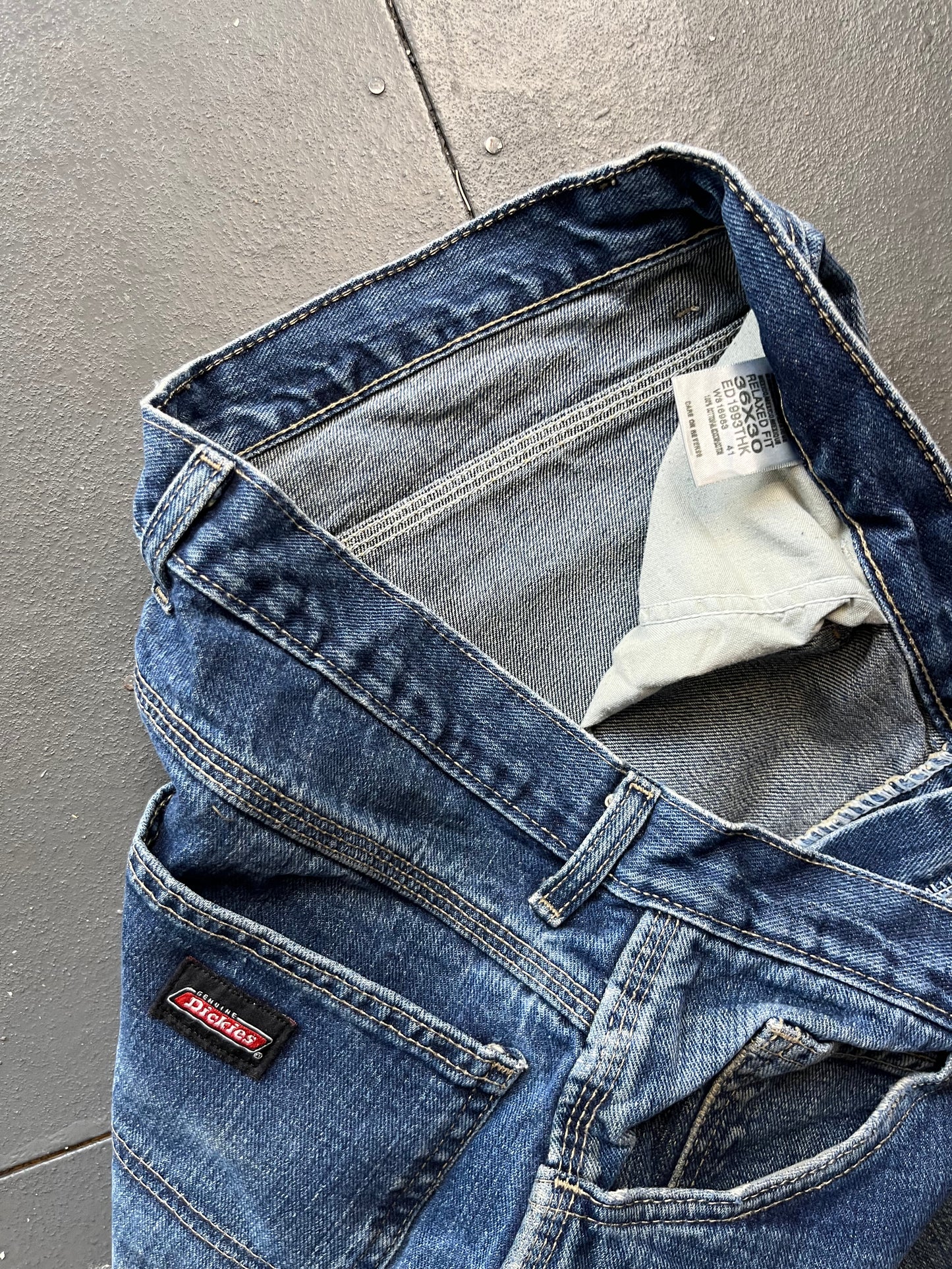 Vintage Dickies Workwear Denim Carpenter Jeans  [36x30]