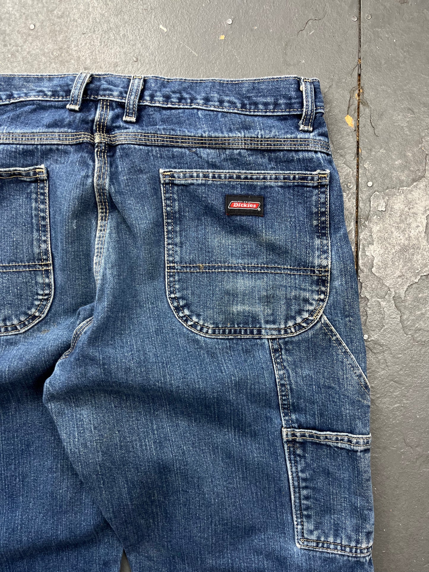 Vintage Dickies Workwear Denim Carpenter Jeans  [36x30]