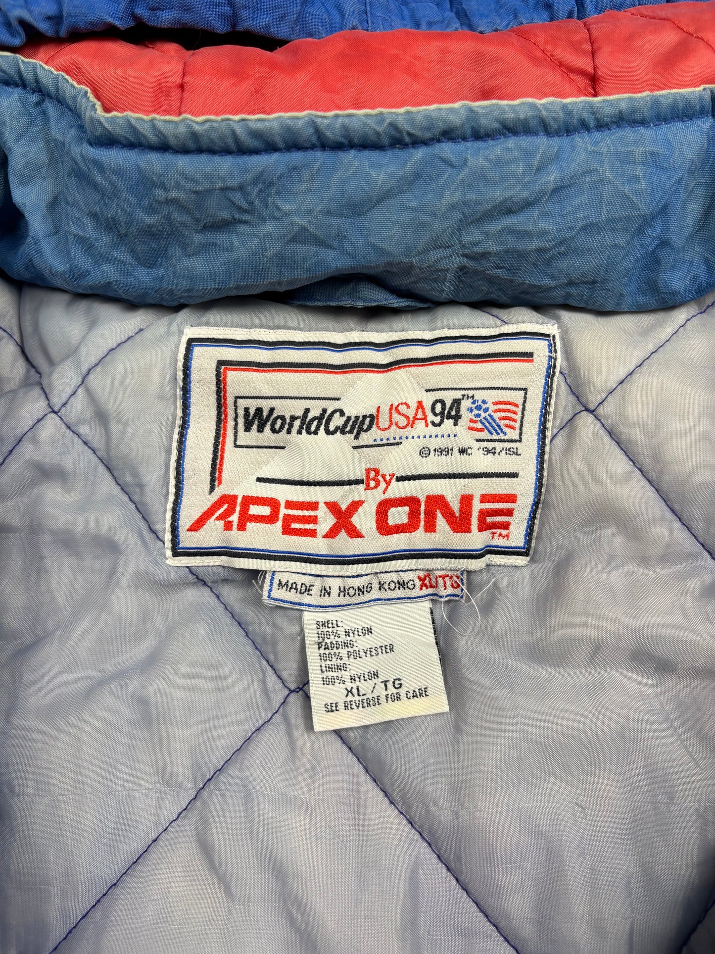 1994 World Cup USA Apex One Blue Starter Jacket (XL)