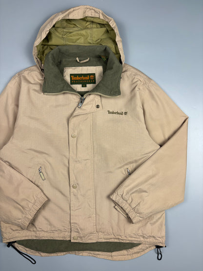 1990s Timberland Weathergear Beige Rain Jacket (S)
