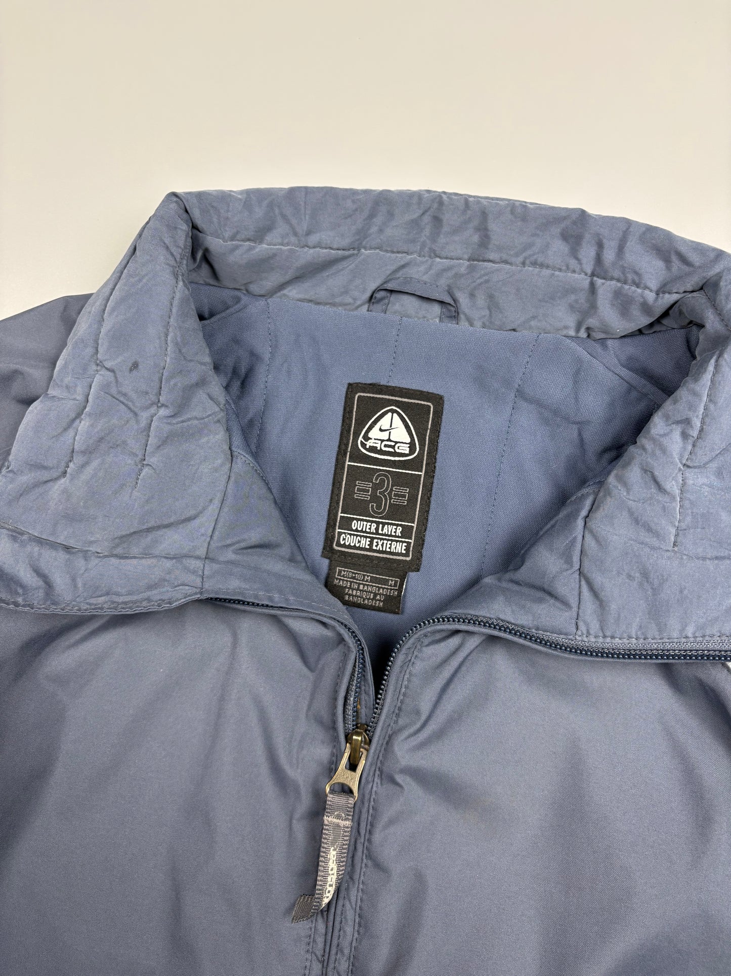 2000s Nike ACG Navy + Baby Blue Windbreaker (women's M)
