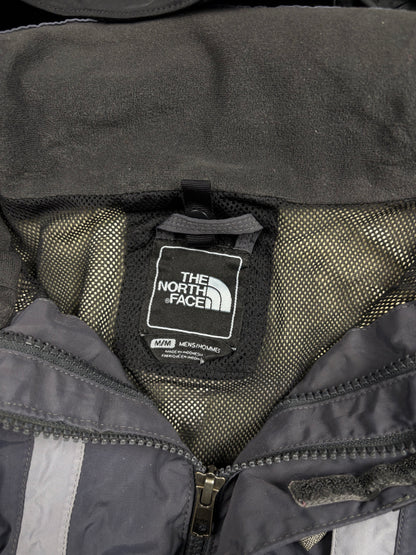 1990s North Face Black + Grey Hyvent Rain Jacket (M)