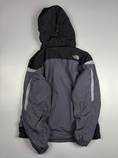 1990s North Face Black + Grey Hyvent Rain Jacket (M)