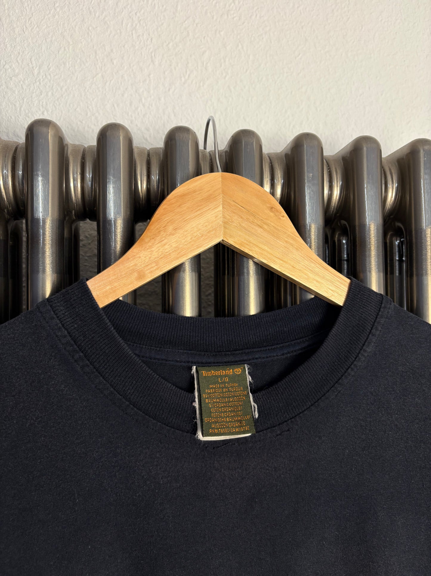 Vintage Timberland Weathergear 90s Black T-shirt (L)