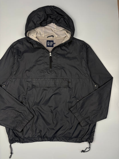 2000s GAP Technical Black Quarter Zip Jacket (L)