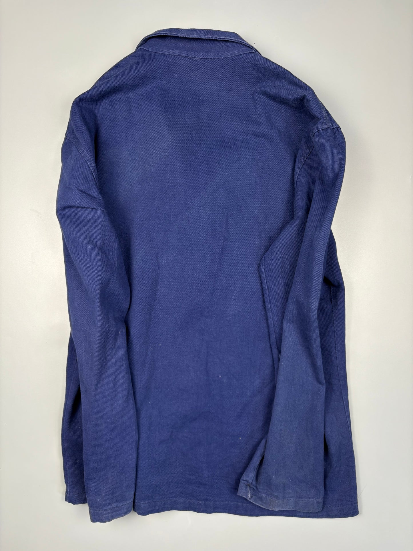 1980s French Workwear Blue Chore Jacket (L)